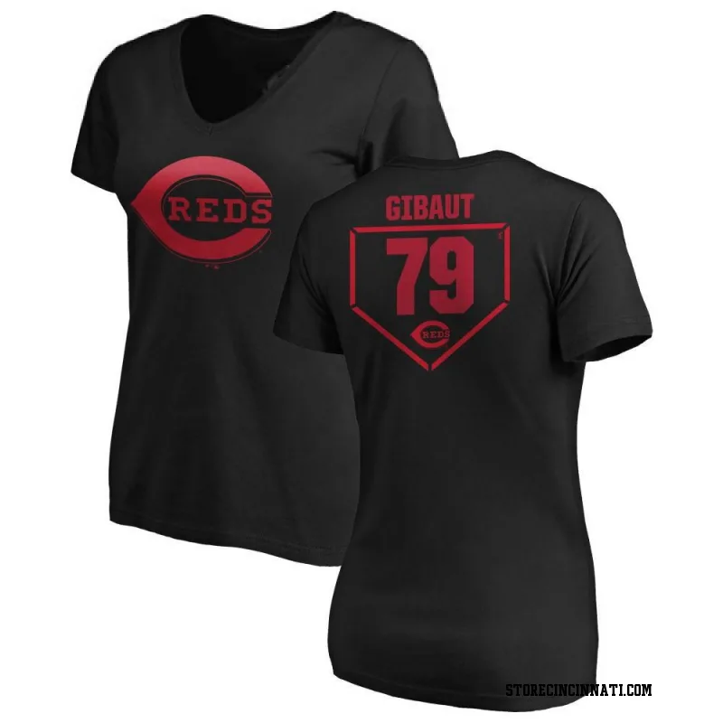 Deion Sanders Cincinnati Reds Women's Red Backer Slim Fit T-Shirt 